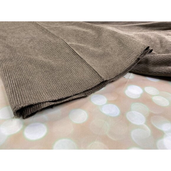 Linea Naturale Mens 38x37 Flat Front Corduroy Pants Brown Raw Hem - Picture 8 of 10